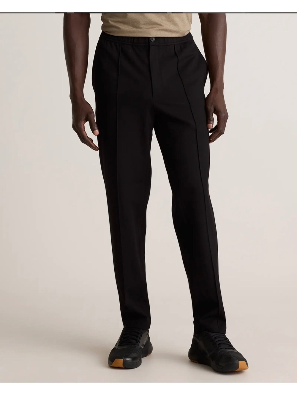 Quince Stretch Knit Pintuck Trousers